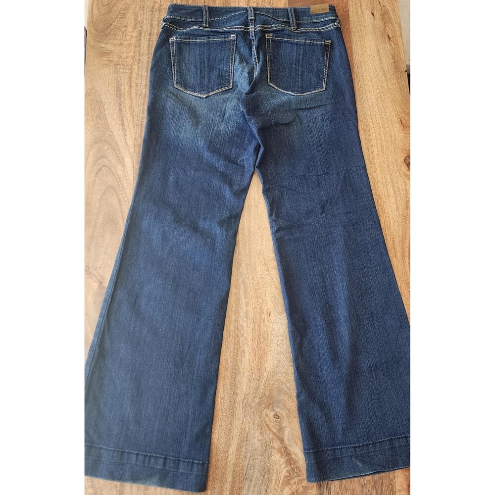 Ariat Trouser Jeans Womens 30R Blue Medium Wash Mid Rise Wide Leg Stretch Denim - Picture 9 of 15